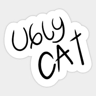 ugly cat Sticker